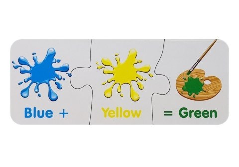 Puzzle Edukacyjne Kolory Po Angielsku 10 Połączeń