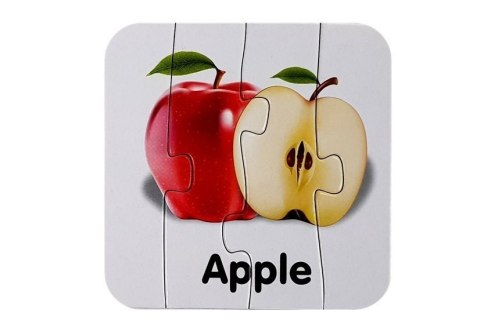 Puzzle Edukacyjne Układanka Owoce 10 Połączeń Nauka Angielskiego