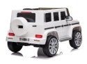 Samochód na akumulator Mercedes G500 Światla LED MP3 Pilot biały