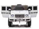Samochód na akumulator Mercedes G500 Światla LED MP3 Pilot biały
