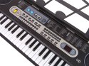 Keyboard z Mikrofonem Instrument Muzyczny Dla Dzieci Czarny