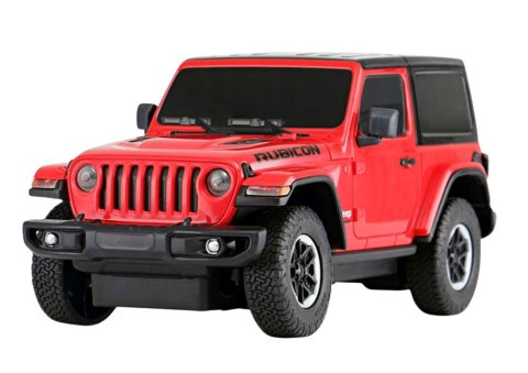 Auto JEEP Wrangler JL Rubicon Zdalnie Sterowany RC Rastar Czerwony 1:24
