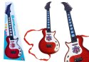 Gitara Elektryczna Instrument Dla Dzieci Światła Melodie Czerwona