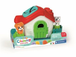 Clemmy Farma Sensoryczna Domek z Klockami Farma Piesek Krówka Clementoni 17767
