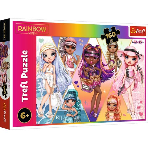Puzzle - 160 - Wesołe przyjaciółki - Rainbow High - Trefl 15415