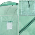 Tunel Ogrodowy Foliowy Szklarnia Na Warzywa Okna Zielony UV 4x2,5x2 M 10M²