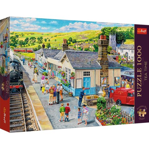 Puzzle - 1000 Premium Plus - Tea Time: Dworzec kolejowy - Trefl 10810