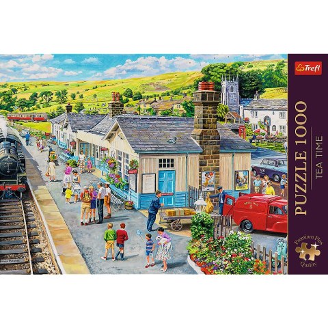 Puzzle - 1000 Premium Plus - Tea Time: Dworzec kolejowy - Trefl 10810