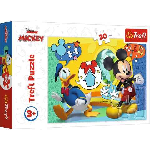 Puzzle - 30 - Myszka Miki i Wesoły Domek - Trefl 18289