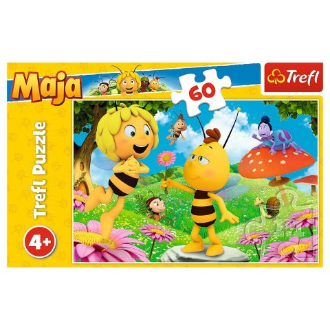 Puzzle - 60 - Kwiatek dla Mai - Pszczółka Maja - Trefl 17330