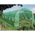 Tunel Ogrodowy Foliowy Szklarnia Na Warzywa Okna Zielony UV 6x3x2M 18M²