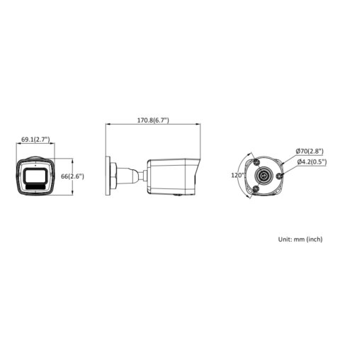KAMERA IP DS-2CD1083G2-LIUF(2.8MM)PL Smart Hybrid Light - 8 Mpx 4K UHD Hikvision