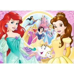 Puzzle - 100 Glitter - Wspomnienia Belli i Arielki - Disney Princess - Trefl 14819