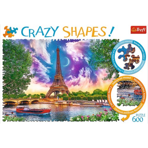 Puzzle - 600 Crazy Shapes - Niebo nad Paryżem - Trefl 11115