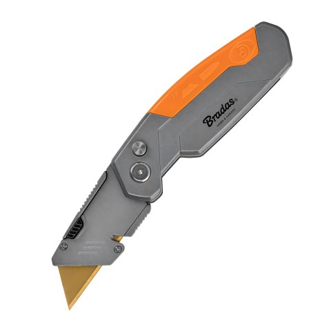 NÓŻ SKŁADANY DIY-KN190202/B Z OSTRZEM TRAPEZOWYM BRADAS