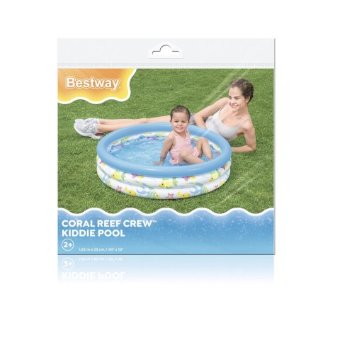 Dmuchany Basen Ogrodowy Dla Dzieci Zwierzątka 102 cm Bestway 51008