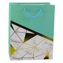 Torba Prezentowa Wzory Geometryczne Marmur 23 x 18 x 10,5 cm