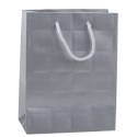 Torba Prezentowa Kwadraty Strukturalne Elegancka 23 x 18 x 10 cm