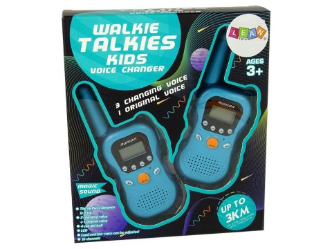 Zestaw Walkie Talkies Krótkofalówki Dla Dzieci Niebieskie