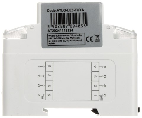 INTELIGENTNY LICZNIK ENERGII ELEKTRYCZNEJ ATLO-LE3-TUYA Wi-Fi, Tuya Smart