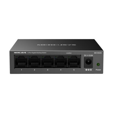 Switch Mercusys MS105GS, 5 portów RJ45 10/100/1000 Mbps Gigabit
