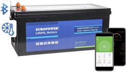 Akumulator LiFePO4 EUROPOWER serii LFP 12,8V 280Ah Bluetooth, mata grzewcza (Żywotność ~4000 cykli)