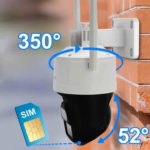 Kamera IP ORLLO Z17 Ultra 4K zewnętrzna obrotowa GSM na kartę SIM 8MPx