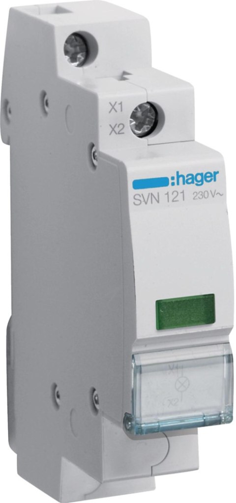 Lampka sygnalizacyjna, 230V AC, Zielony LED HAGER SVN121