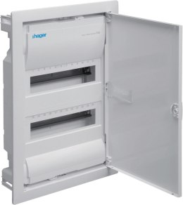 Rozdzielnica p/t drzwi metalowe, 2 rzędy, 24 moduły, IP30, HAGER Volta VU24NE