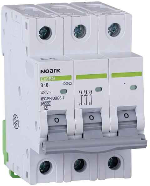WYŁĄCZNIK NADPRĄDOWY 6 KA, B, 20A, 3P, Ex9BN 3P B20 Noark 100054
