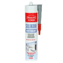 SILIKON NEUTRALNY SNE-310-SZ KARTUSZ 310 ml SZARY WKRĘT-MET KLIMAS
