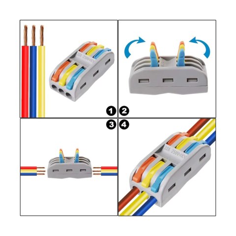 Zestaw szybkozłączy elektrycznych 28 szt.