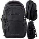 Plecak Miejski Funkcjonalny 9 Kieszeni Czarny 35L 48cm