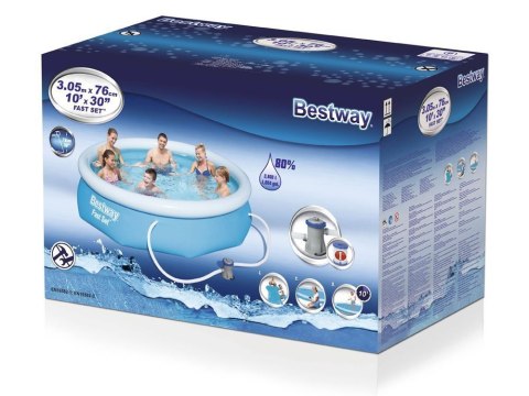 Basen Ogrodowy Rozporowy 305 x 76 cm Zestaw Bestway 57270