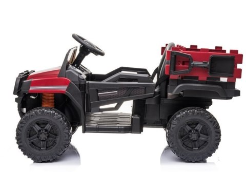 Auto na akumulator BDM0926 Dla Dzieci Światła LED MP3 Pilot Czerwony