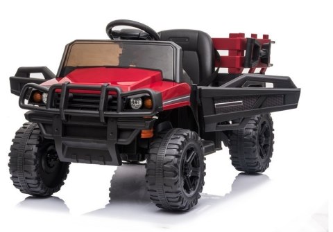 Auto na akumulator BDM0926 Dla Dzieci Światła LED MP3 Pilot Czerwony