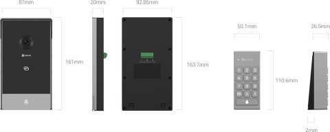 Inteligentny wideodomofon Ezviz TP7 3MP