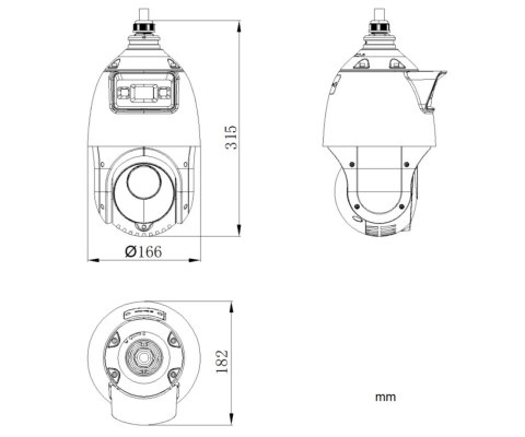 KAMERA IP SZYBKOOBROTOWA DS-2SE4C425MWG-E/14(F0)/PL TandemVu ColorVu - 4 Mpx 4.8 ... 120 mm Hikvision
