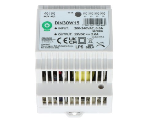 ZASILACZ IMPULSOWY DIN30W15 POS