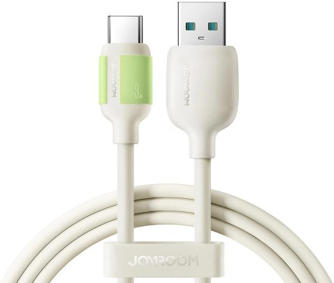 Kabel Joyroom S-A53 60W USB-C - USB-C z fluorescencyjną końcówką 1,2 m - beżowy