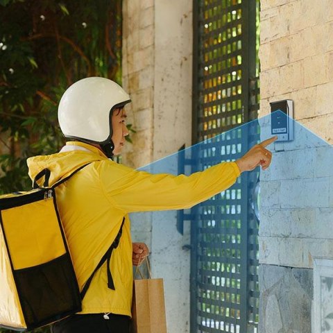 Zestaw wideodomofonowy EZVIZ HP7 z dwoma panelami bramowymi