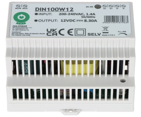ZASILACZ IMPULSOWY DIN100W12 POS