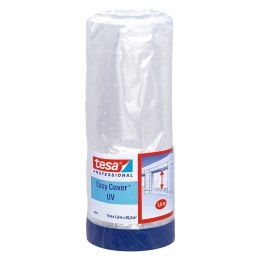 FOLIA OCHRONNA Z TAŚMĄ EASY-COVER/UV/14X1800 TESA