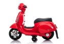 Skuter na Akumulator Vespa GTS 300 Mini Dla Dzieci Światło LED Czerwony