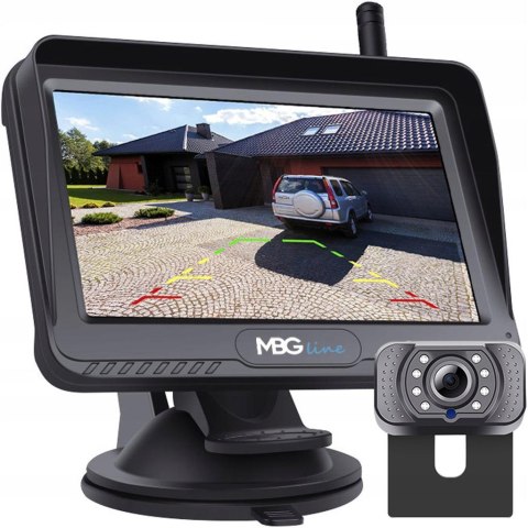 Bezprzewodowy zestaw cofania MBG line 4.3" XL-435+006S