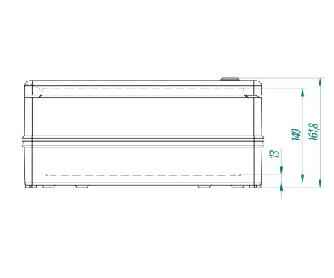 OBUDOWA HERMETYCZNA INDUSTRIAL/356X456X162/SR3-TR/EPN 356 x 456 x 162 mm Elektro-Plast Nasielsk