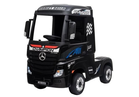 Auto Mercedes Actros Czarny Lakierowany Ciężarówka Dla Dzieci Pilot LED MP4