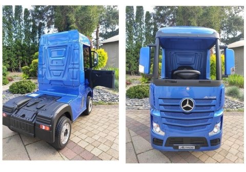 Auto Mercedes Actros Niebieski Lakierowany Ciężarówka Pilot LED MP4