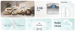 PUNKT DOSTĘPOWY RG-RAP72PRO-OD Wi-Fi 7 2.4 GHz, 5 GHz, 688 Mb/s + 4323 Mb/s REYEE