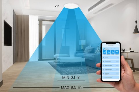 OXT Czujnik radar obecności jasności 230V ZigBee TUYA T160
